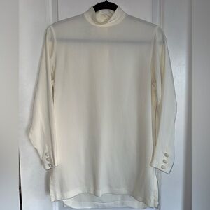 Vintage Jones New York Cream Long Sleeve Top